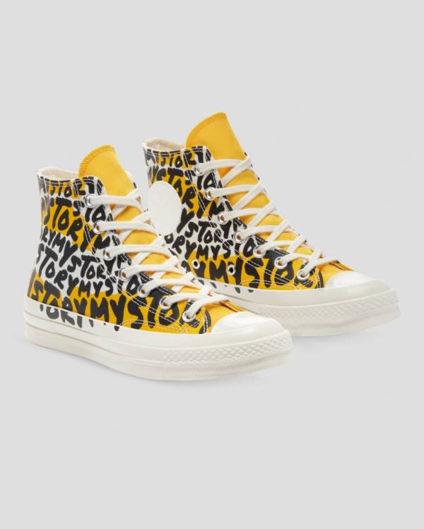 Tenisi Inalti Converse Chuck 70 My Story Negrii Galbeni | CV-530YMU