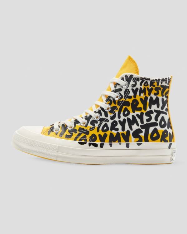 Tenisi Inalti Converse Chuck 70 My Story Negrii Galbeni | CV-530YMU