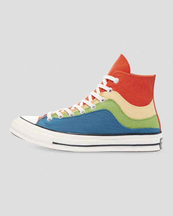 Tenisi Inalti Converse Chuck 70 National Parks Albastri Verzi Portocalii | CV-415FXW