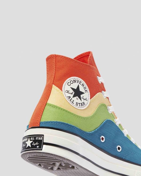 Tenisi Inalti Converse Chuck 70 National Parks Albastri Verzi Portocalii | CV-415FXW