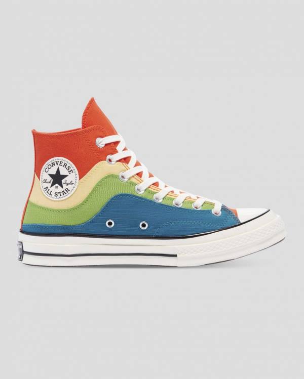 Tenisi Inalti Converse Chuck 70 National Parks Albastri Verzi Portocalii | CV-415FXW