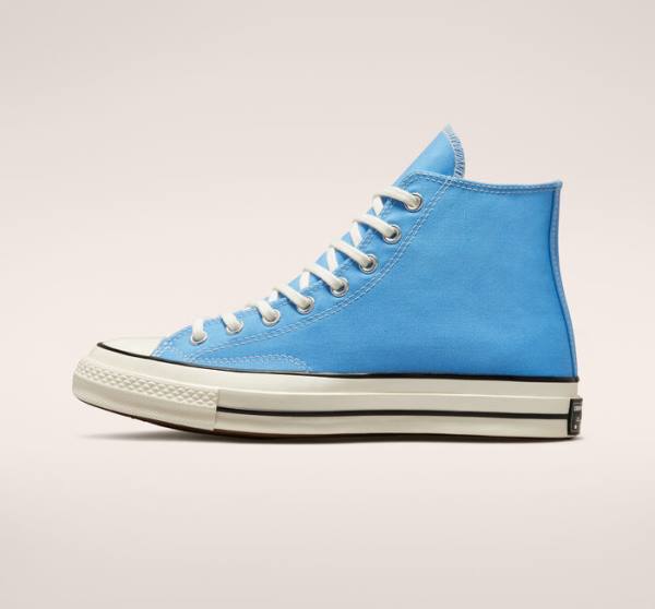 Tenisi Inalti Converse Chuck 70 Pastel Polyester Albastri Negrii | CV-876PLW