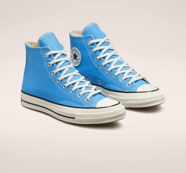 Tenisi Inalti Converse Chuck 70 Pastel Polyester Albastri Negrii | CV-876PLW