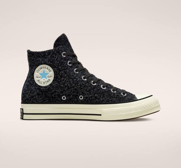 Tenisi Inalti Converse Chuck 70 Piele Intoarsa Seasonal Color Negrii | CV-541IVB