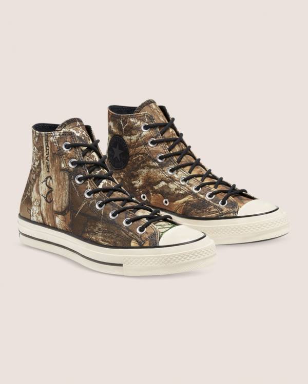 Tenisi Inalti Converse Chuck 70 Realtree Edge Camo Print Utility Maro | CV-387DXO