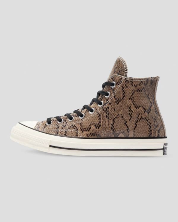 Tenisi Inalti Converse Chuck 70 Reptile Piele Intoarsa Maro | CV-165WNL