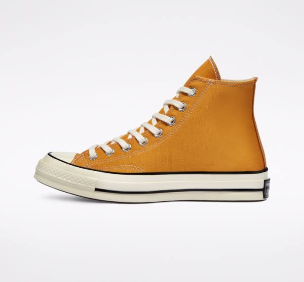 Tenisi Inalti Converse Chuck 70 Sunflower Yellow Negrii | CV-682WCO