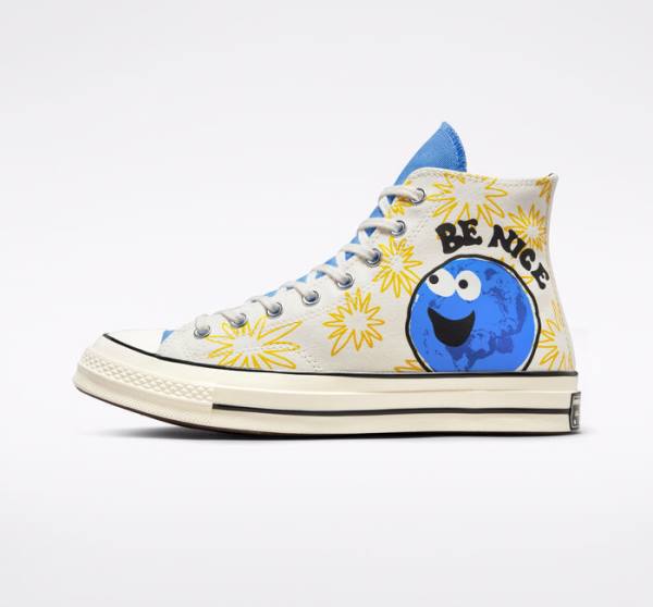 Tenisi Inalti Converse Chuck 70 Sunny Floral Albastri | CV-591RKZ