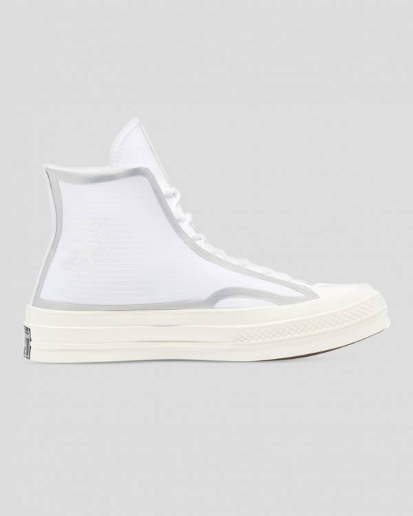 Tenisi Inalti Converse Chuck 70 Tape Seam Albi | CV-367BKN