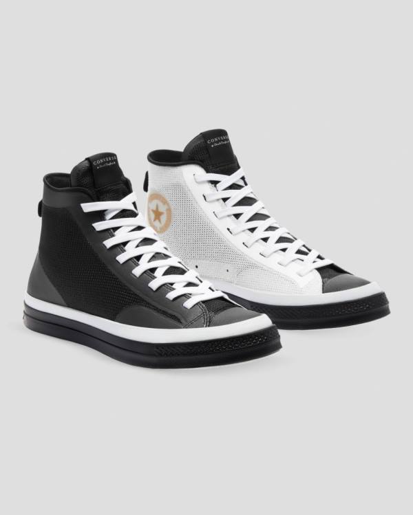 Tenisi Inalti Converse Chuck 70 Then & Now Negrii Albi | CV-483EBD