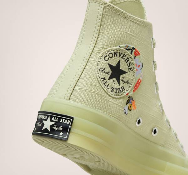 Tenisi Inalti Converse Chuck 70 We Are Stronger Together Masline Verzi Negrii | CV-630KMN