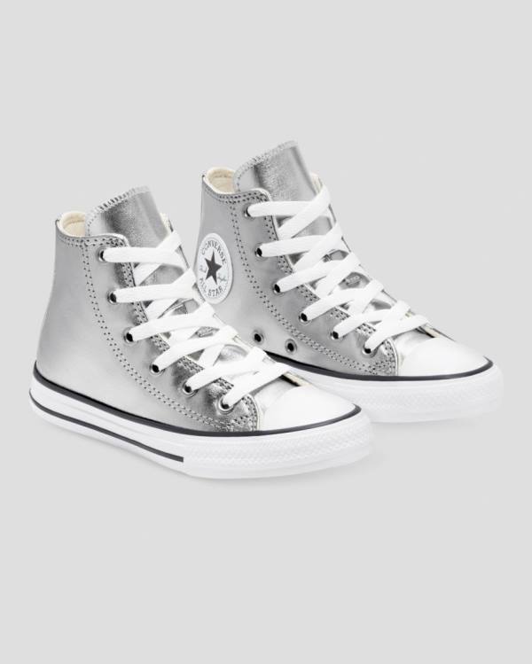 Tenisi Inalti Converse Chuck Taylor All Star Metallic Argintii | CV-013ISL