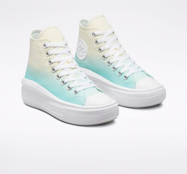 Tenisi Inalti Converse Chuck Taylor All Star Move Platforma Ombre Albi | CV-024BYK