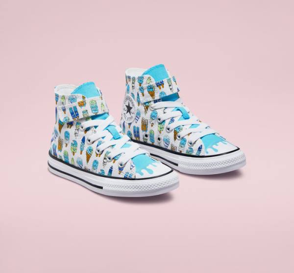 Tenisi Inalti Converse Chuck Taylor All Star Easy-On Frozen Treats Albi Albastri Verzi Deschis | CV-027XDJ