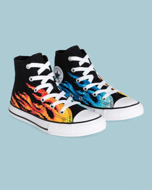 Tenisi Inalti Converse Chuck Taylor All Star Flame Print Negrii | CV-041AOY