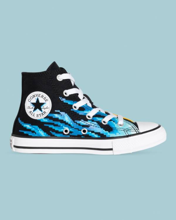 Tenisi Inalti Converse Chuck Taylor All Star Flame Print Negrii | CV-041AOY