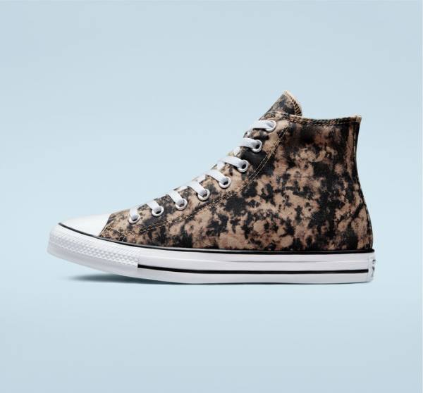 Tenisi Inalti Converse Chuck Taylor All Star Dip Dye Negrii Albi | CV-047UGV