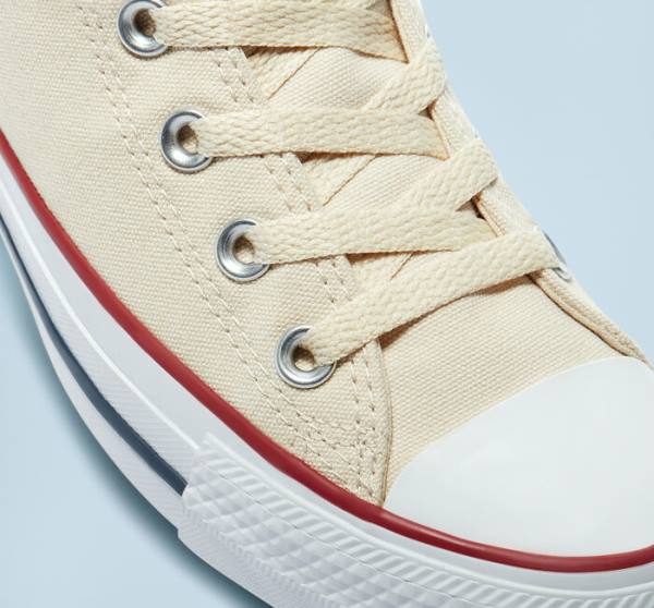 Tenisi Inalti Converse Chuck Taylor All Star Natural Ivory Bej Albi | CV-067AMX