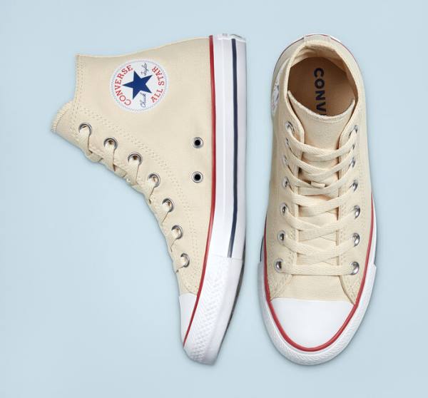 Tenisi Inalti Converse Chuck Taylor All Star Natural Ivory Bej Albi | CV-067AMX