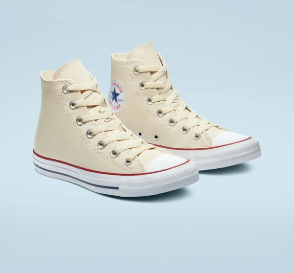 Tenisi Inalti Converse Chuck Taylor All Star Natural Ivory Bej Albi | CV-067AMX