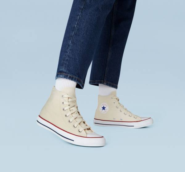 Tenisi Inalti Converse Chuck Taylor All Star Natural Ivory Bej Albi | CV-067AMX