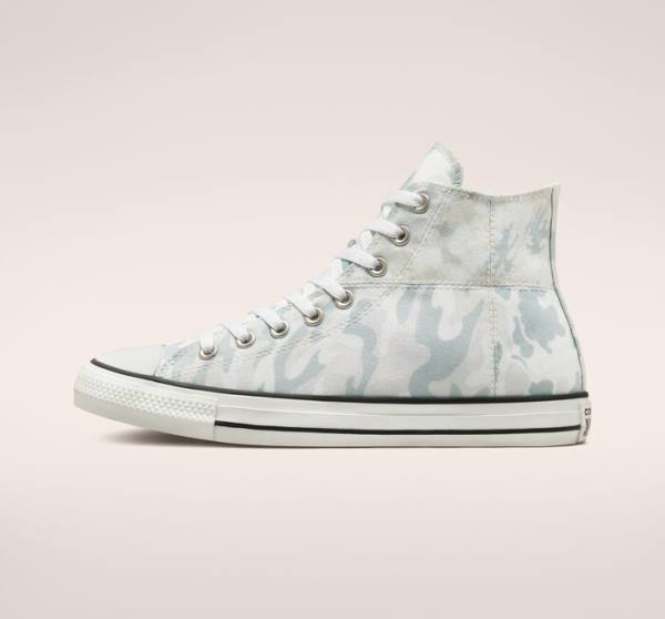 Tenisi Inalti Converse Chuck Taylor All Star Split Panel Camo Albi Gri | CV-134JUN