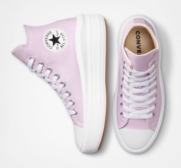 Tenisi Inalti Converse Chuck Taylor All Star Move Platforma Seasonal Color Albi Albi | CV-192GMA