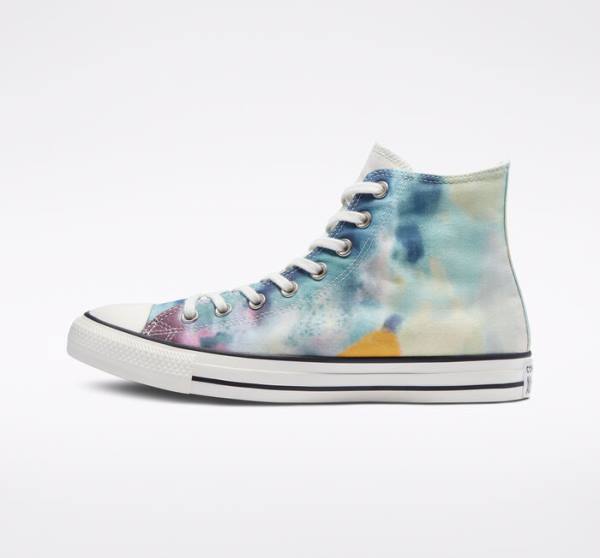 Tenisi Inalti Converse Chuck Taylor All Star Tie-Dye Colorati Negrii | CV-215FCK