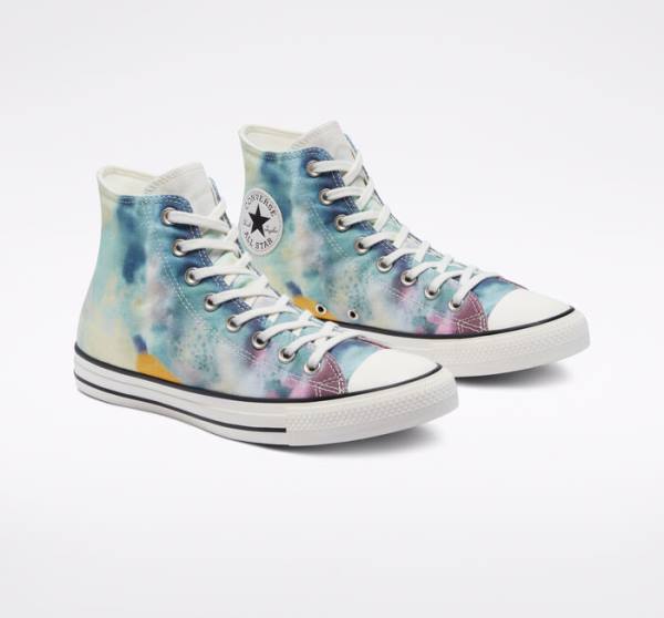 Tenisi Inalti Converse Chuck Taylor All Star Tie-Dye Colorati Negrii | CV-215FCK