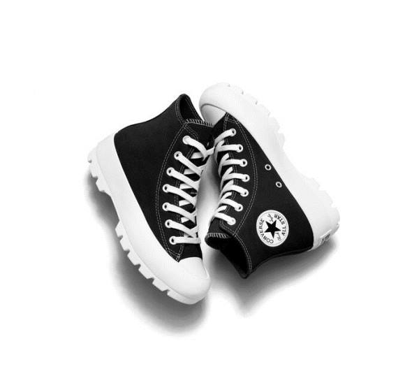 Tenisi Inalti Converse Chuck Taylor All Star Lugged Negrii Albi | CV-217ZFG