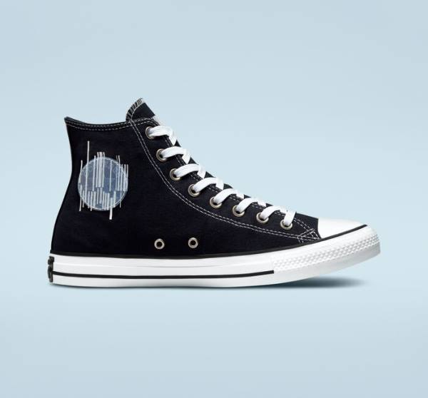 Tenisi Inalti Converse Chuck Taylor All Star Translucent Barcode Negrii Albi | CV-235TLH