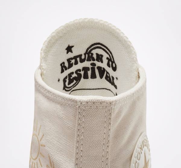 Tenisi Inalti Converse Chuck Taylor All Star Lift Platforma Golden Elements Maro Aurii Deschis | CV-241ARE