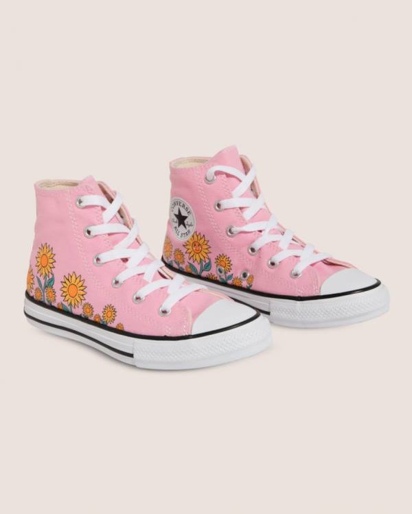 Tenisi Inalti Converse Chuck Taylor All Star Sunflower Print Roz | CV-249JKX