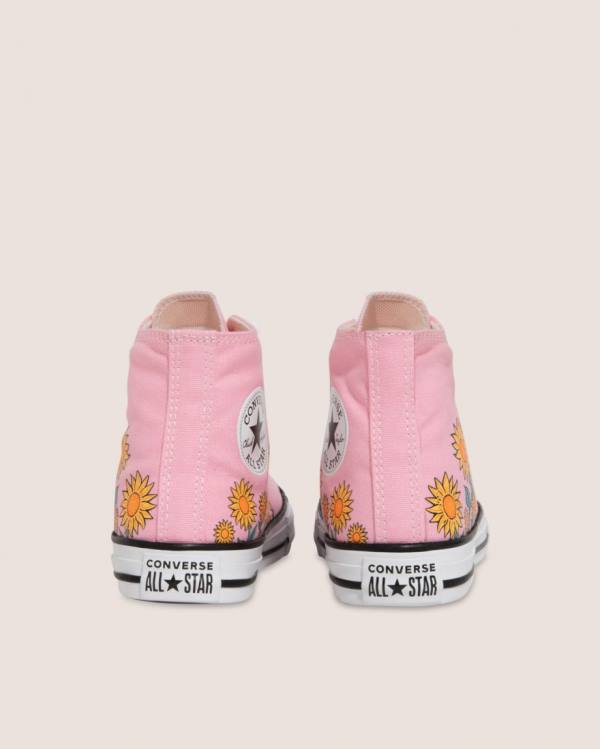 Tenisi Inalti Converse Chuck Taylor All Star Sunflower Print Roz | CV-249JKX