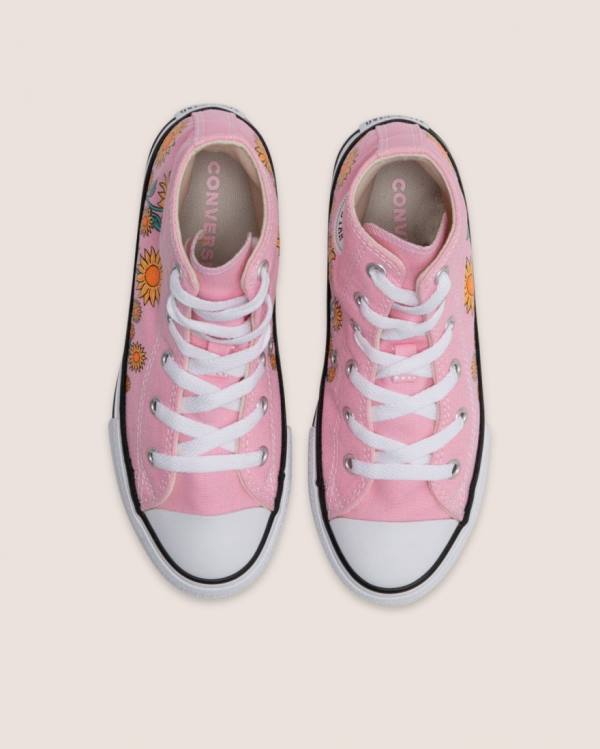 Tenisi Inalti Converse Chuck Taylor All Star Sunflower Print Roz | CV-249JKX