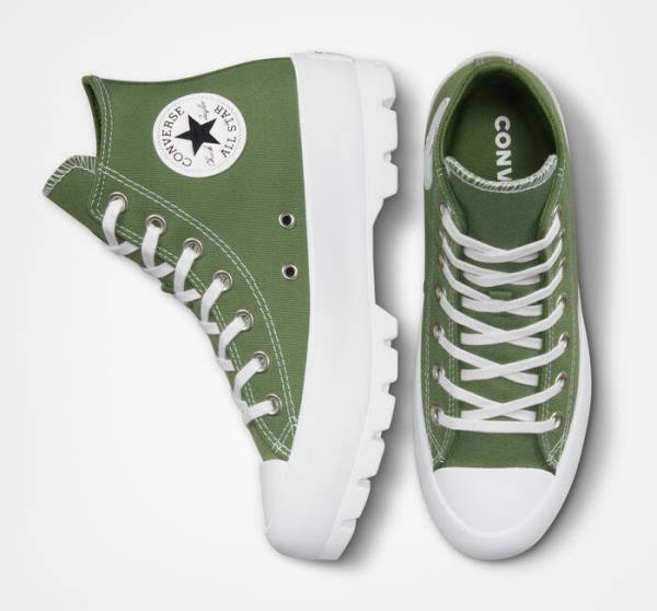 Tenisi Inalti Converse Chuck Taylor All Star Lugged Seasonal Color Albi Negrii | CV-265IDN