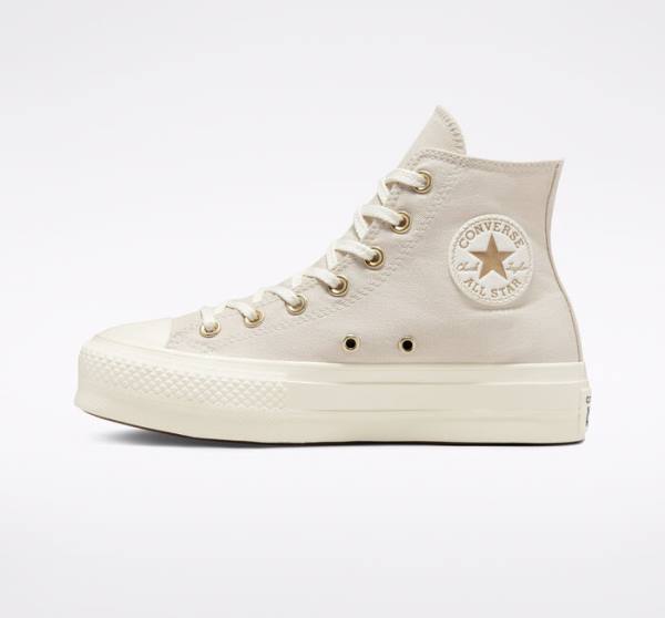 Tenisi Inalti Converse Chuck Taylor All Star Lift Platforma Golden Elements Maro Aurii Deschis | CV-284AYO