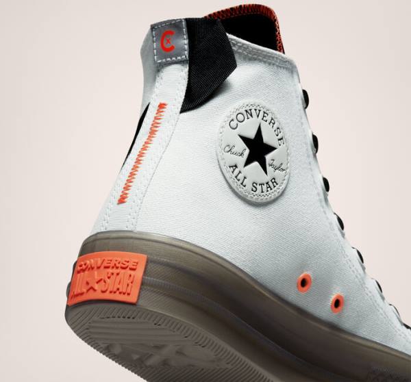 Tenisi Inalti Converse Chuck Taylor All Star CX Stretch Panza Argintii Deschis Negrii Mango | CV-296XVE