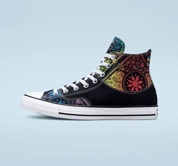 Tenisi Inalti Converse Chuck Taylor All Star Pride Negrii Rosii | CV-297UIY