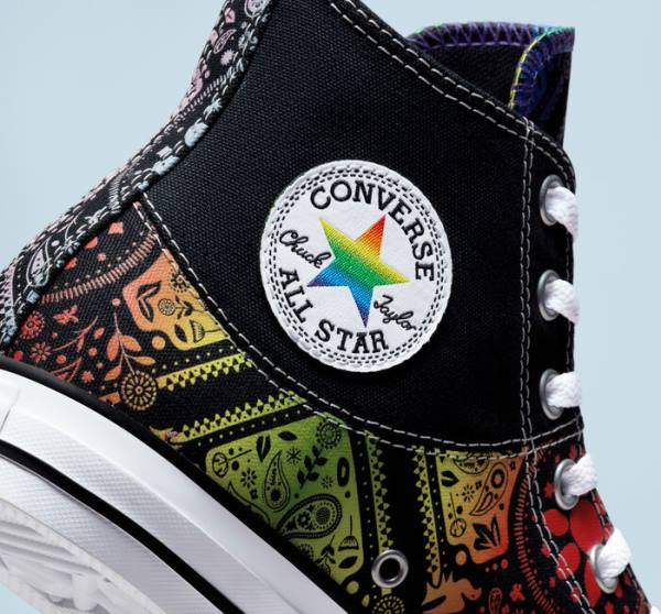 Tenisi Inalti Converse Chuck Taylor All Star Pride Negrii Rosii | CV-297UIY