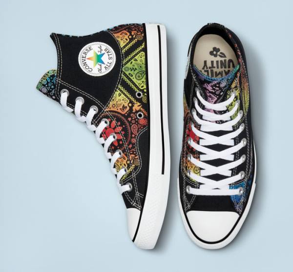 Tenisi Inalti Converse Chuck Taylor All Star Pride Negrii Rosii | CV-297UIY