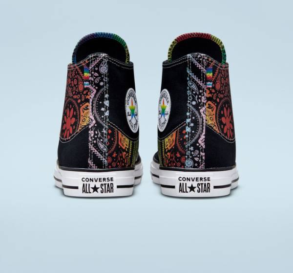 Tenisi Inalti Converse Chuck Taylor All Star Pride Negrii Rosii | CV-297UIY