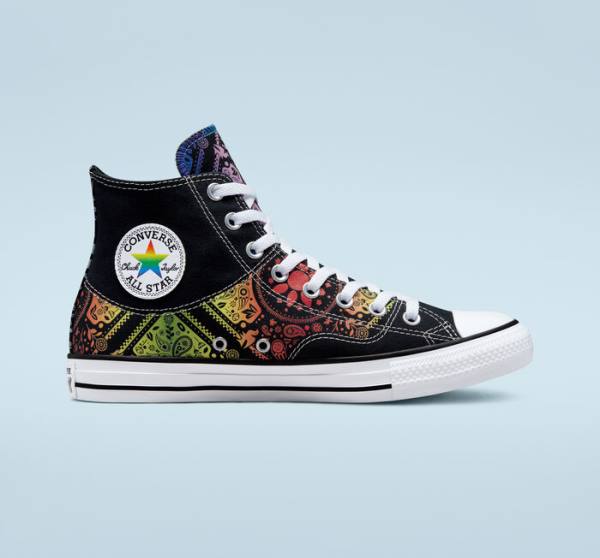 Tenisi Inalti Converse Chuck Taylor All Star Pride Negrii Rosii | CV-297UIY