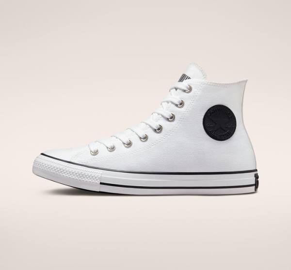 Tenisi Inalti Converse Chuck Taylor All Star Translucent Barcode Albi Negrii Albi | CV-301RVO