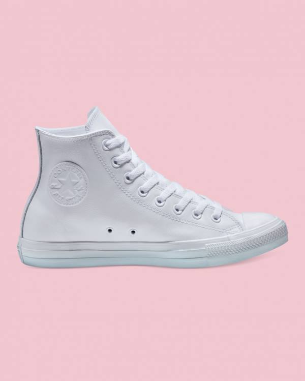 Tenisi Inalti Converse Chuck Taylor All Star Piele Albi | CV-310MTK