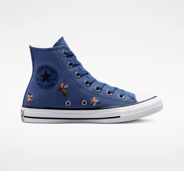 Tenisi Inalti Converse Chuck Taylor All Star We Are Stronger Together Albastri Indigo | CV-387VES