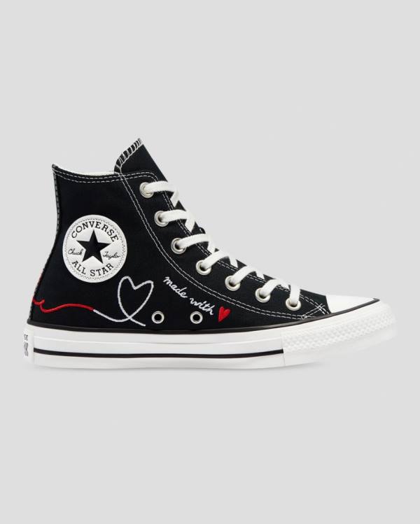 Tenisi Inalti Converse Chuck Taylor All Star Love Thread Negrii | CV-432IRL