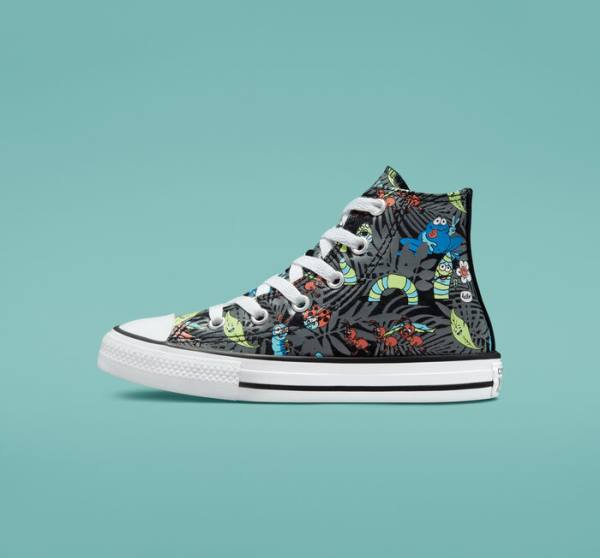 Tenisi Inalti Converse Chuck Taylor All Star Plants Negrii Verzi Deschis Albi | CV-482NKZ