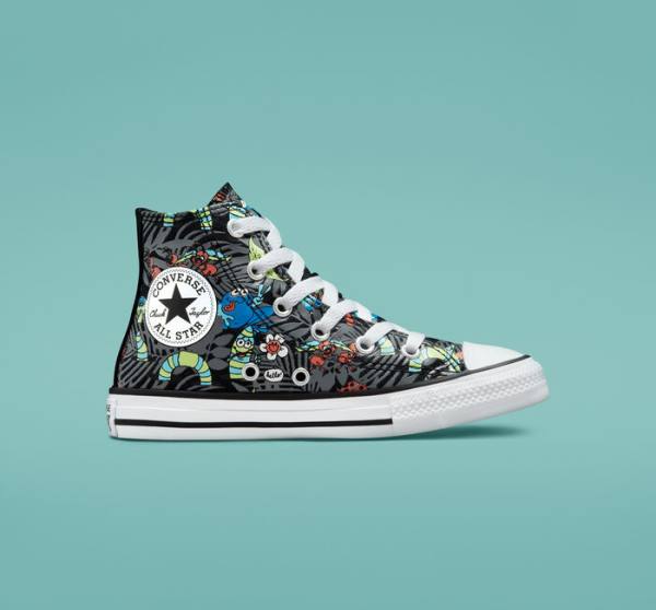 Tenisi Inalti Converse Chuck Taylor All Star Plants Negrii Verzi Deschis Albi | CV-482NKZ