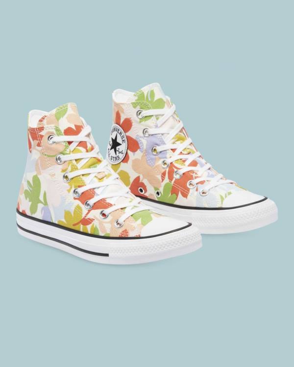 Tenisi Inalti Converse Chuck Taylor All Star Garden Party All Over Bej | CV-561FMT